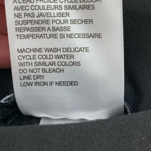 Tribal Capri Pants 2 Black Snap Detail Stretch Pull on 22" Inseam New NWOT - Picture 10 of 10